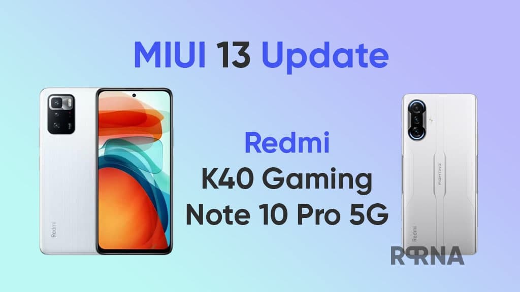 Redmi K40 gaming MIUI 13 update