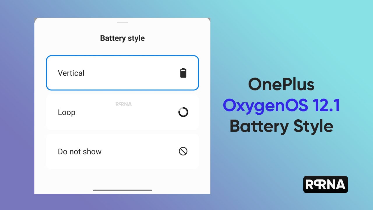 OnePlus OxygenOS 12.1 Battery Styles