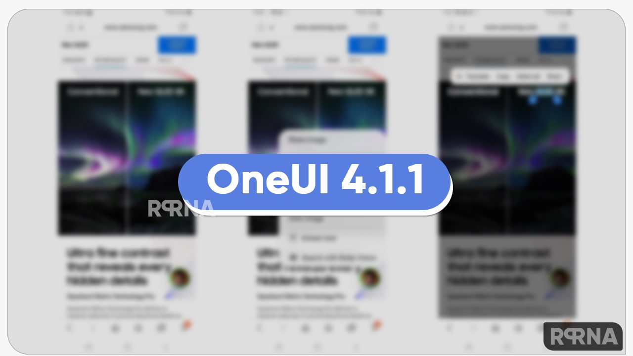 One UI 4.1.1 older devices