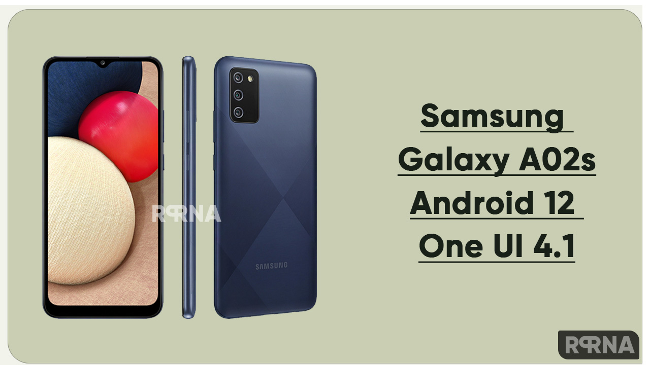 Samsung Galaxy A02s Android 12 One UI 4.1