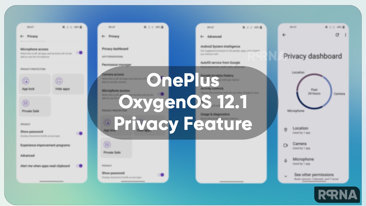 OnePlus OxygenOS 12.1 Privacy