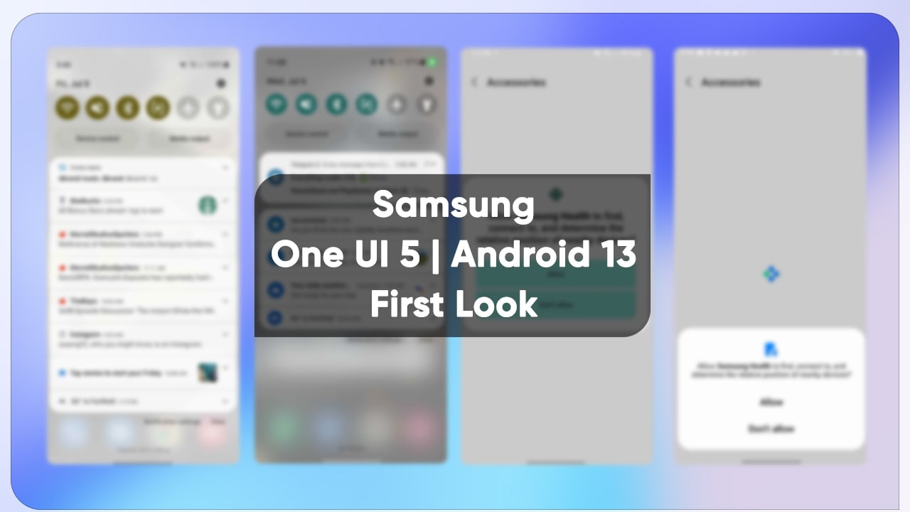 Samsung One UI 5 Design UI Changes