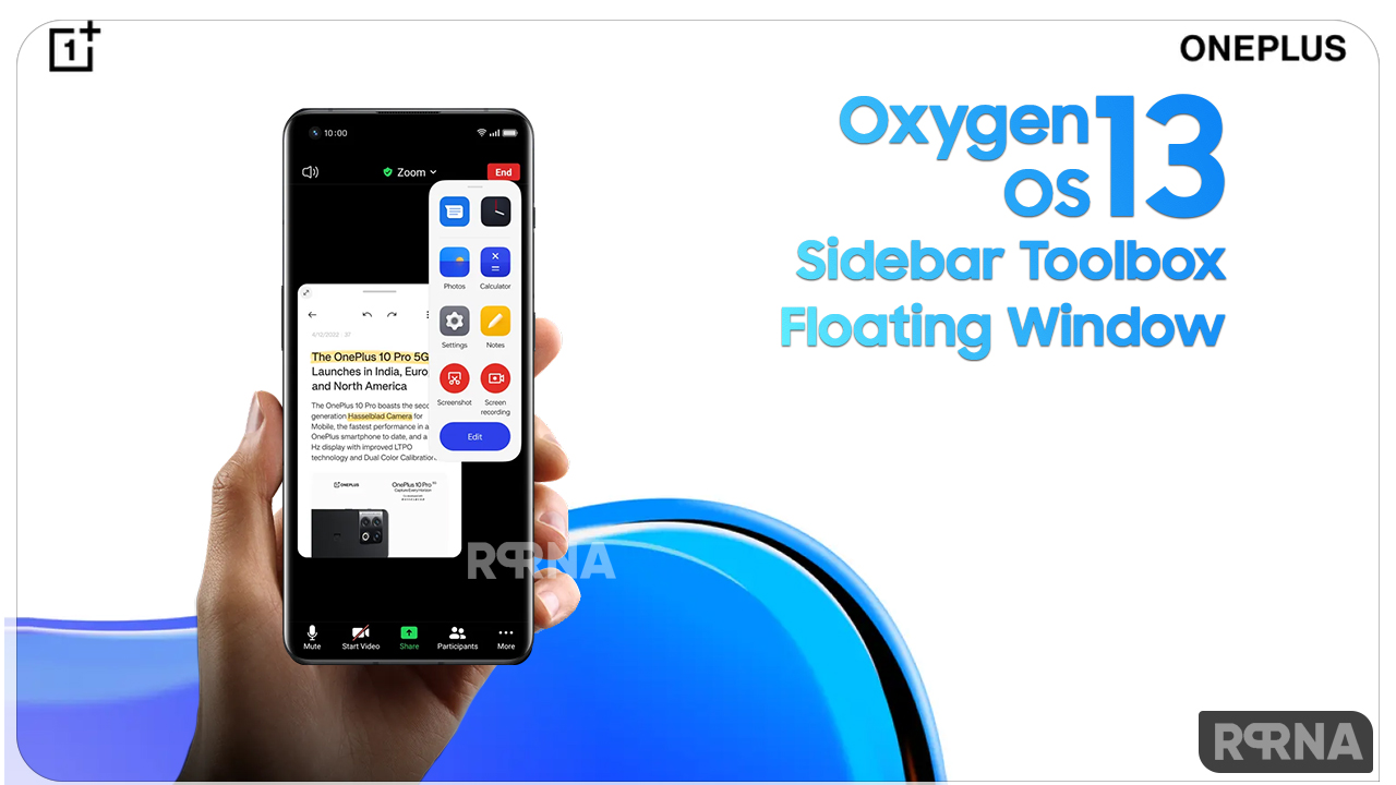 OxygenOS 13 Sidebar Toolbox