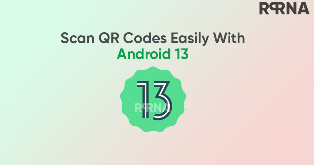 Android 13 QR code