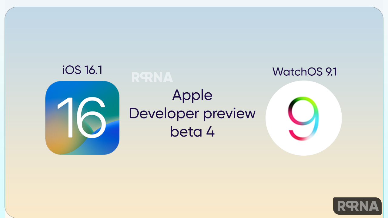 Apple WatchOS 9.1 BETA 4 iOS 16 .1