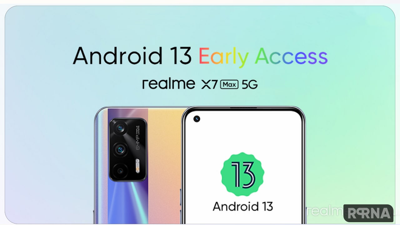 Android 13 Realme 7x Max 5G beta