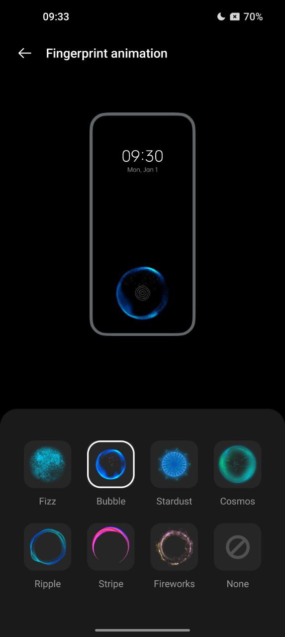OxygenOS 13 OnePlus Fingerprint animation