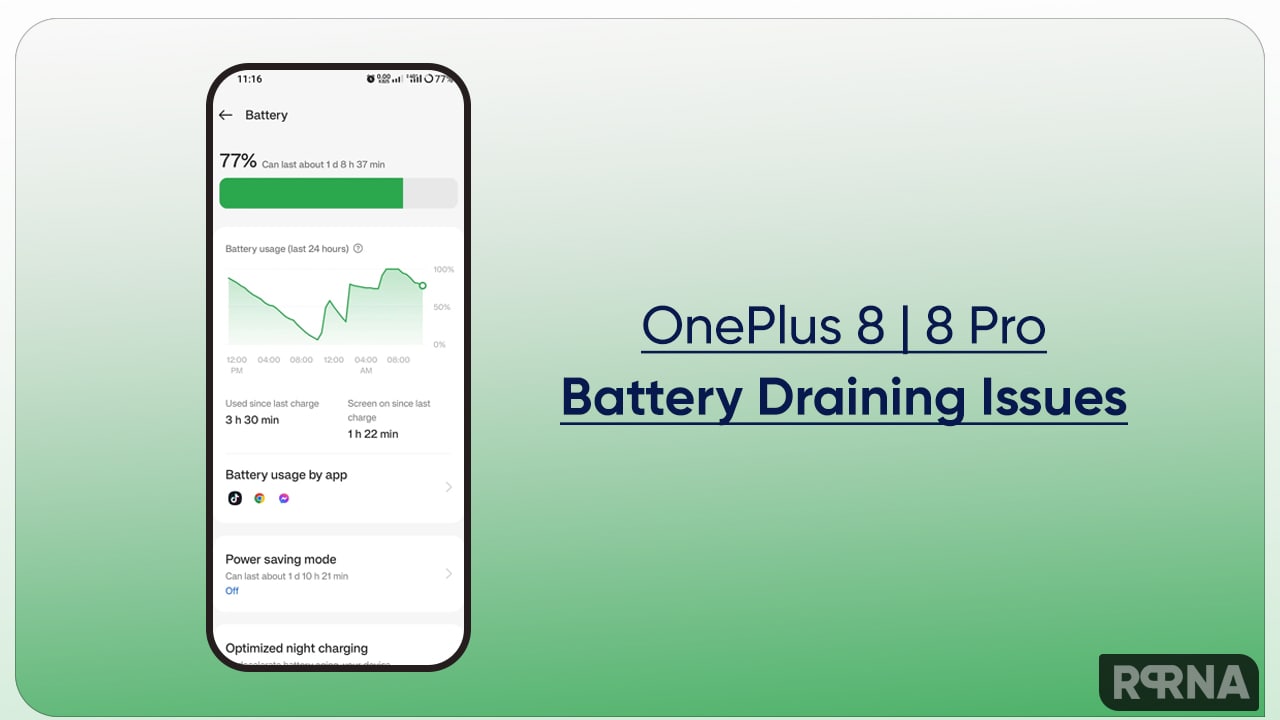 OnePlus 8 Battery draining issue