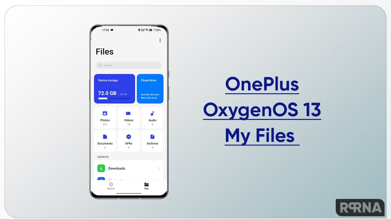OnePlus OxygenOS 13 My files app
