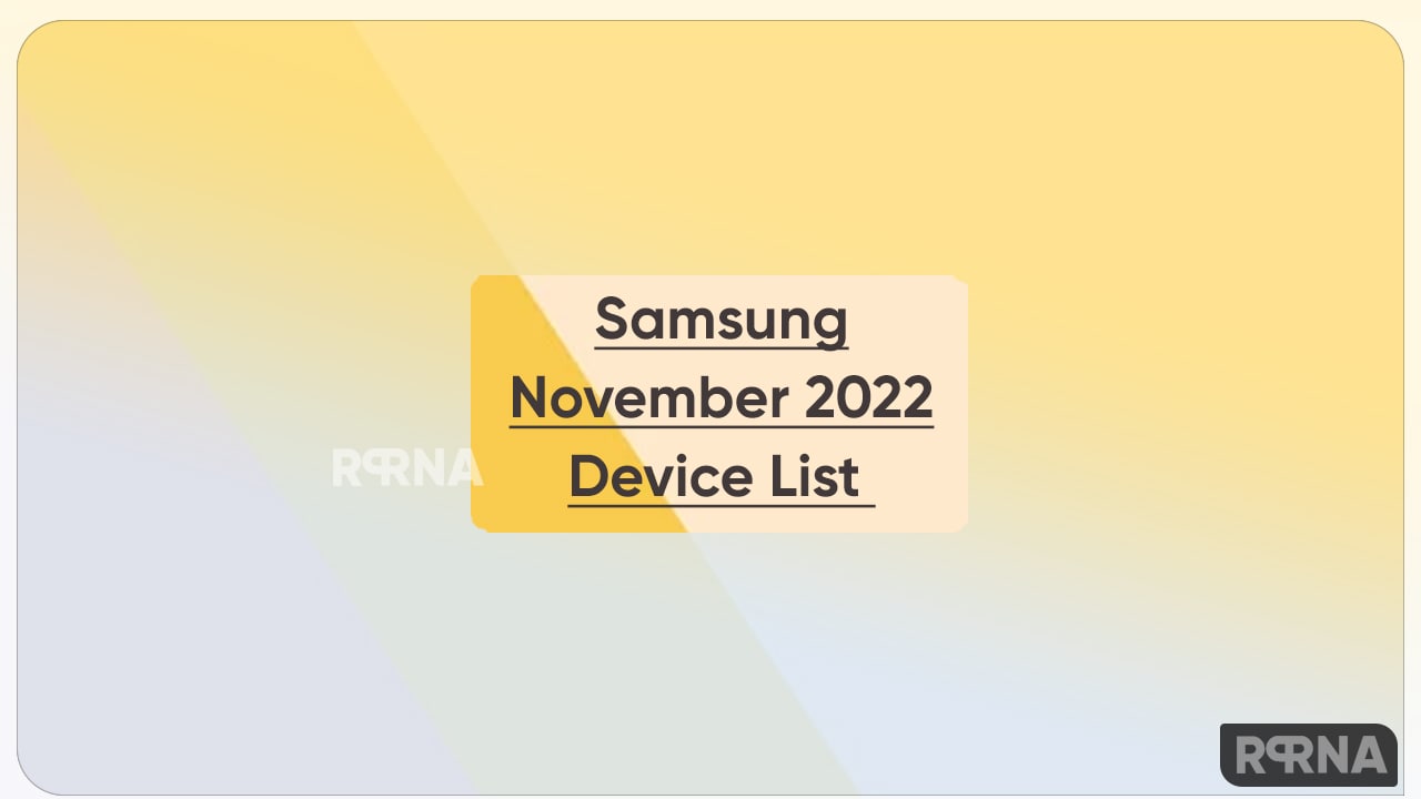 Smasung November 2022 Device list