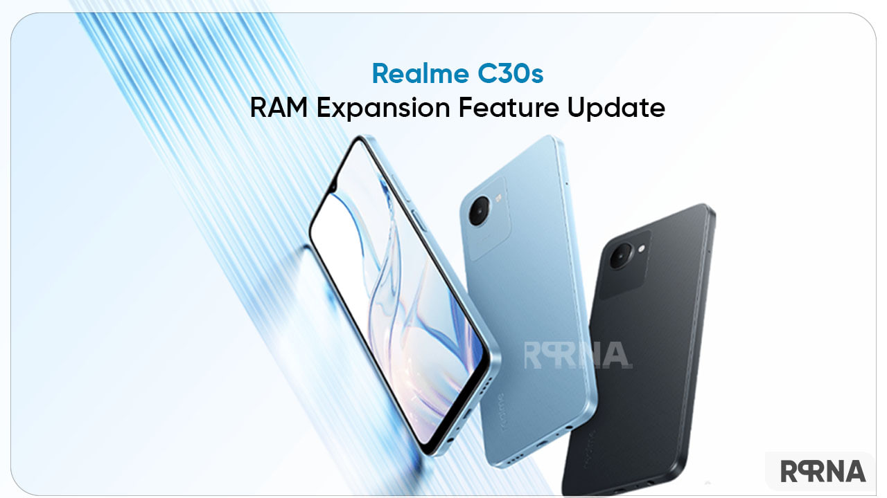 Realme C30s grabbing new update with RAM Expansion feature