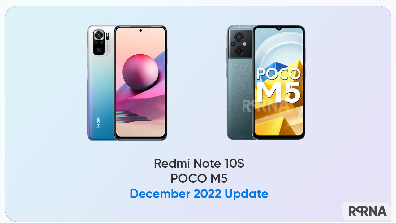 Redmi Note 10S POCO M5 December 2022 update