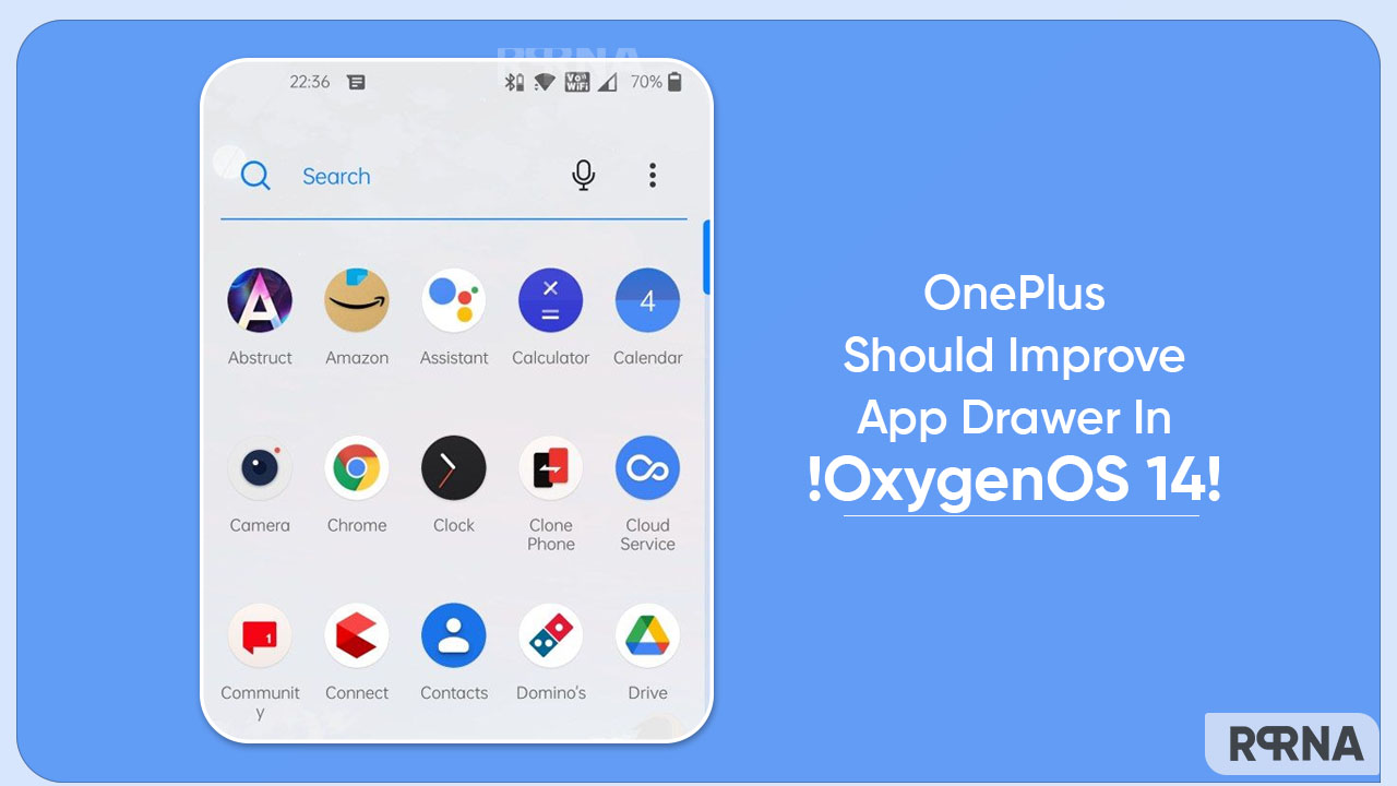 OnePlus OxygenOS 14 App Drawer