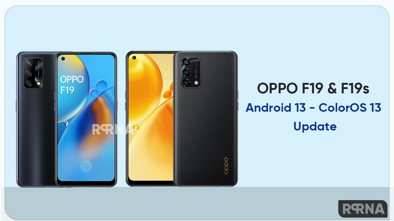OPPO F19 F19s Android 13 ColorOS 13 update
