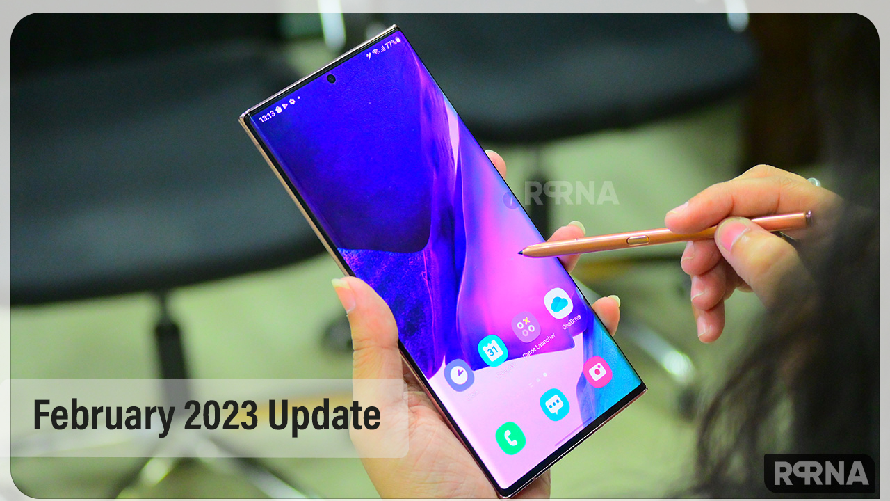 Samsung Galaxy Note 20 February 2023 update