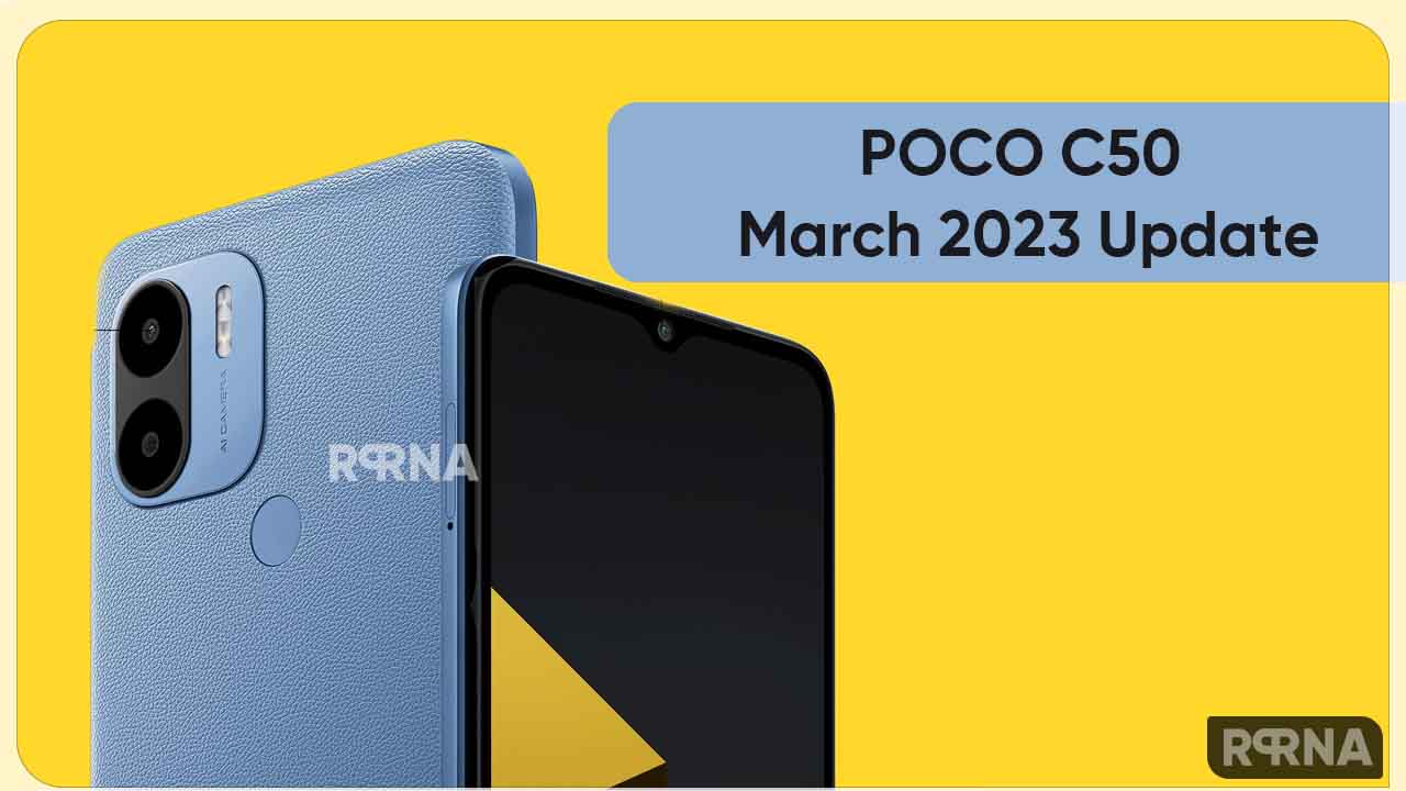 POCO C50 March 2023 update