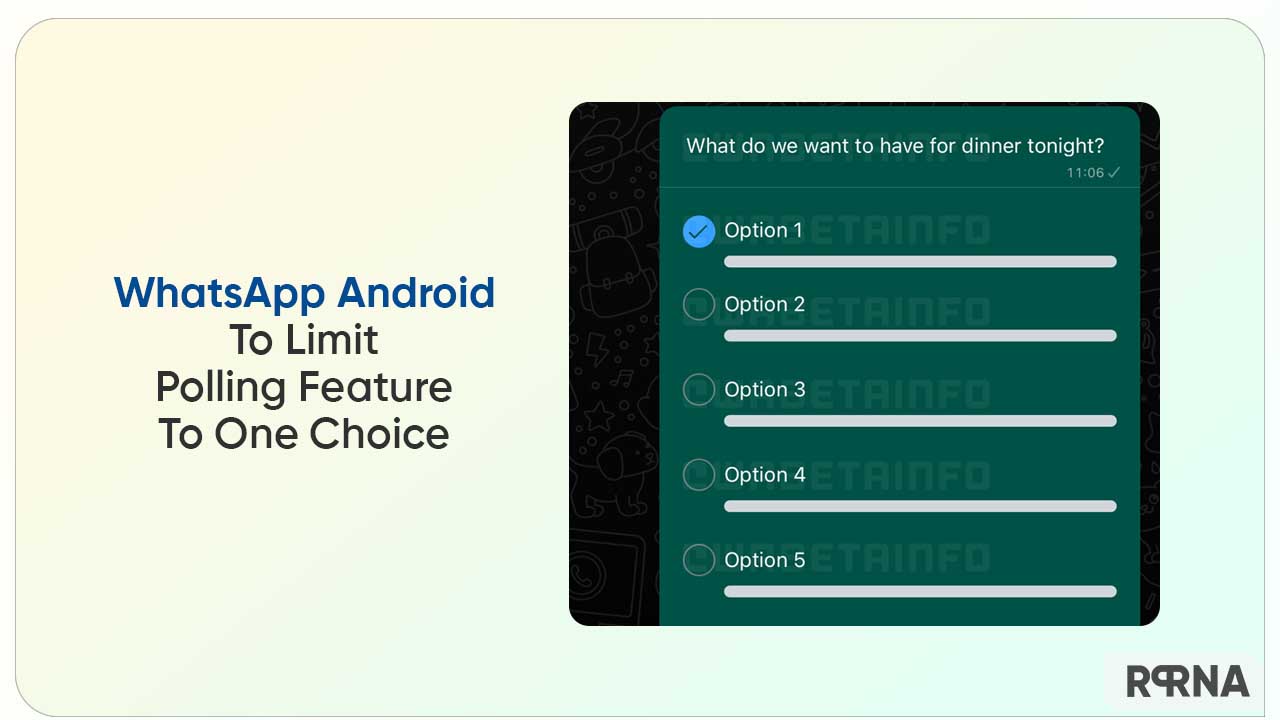 WhatsApp Android polls limit
