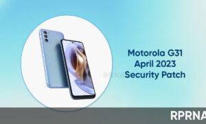 Motorola G31 April 2023 patch