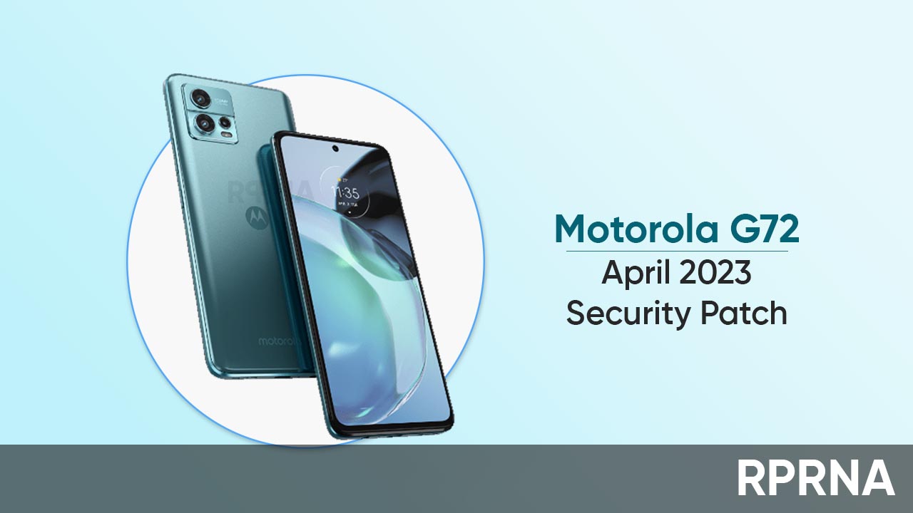 Motorola G72 April 2023 patch