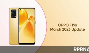 OPPO F19s March 2023 update