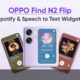 OPPO Find N2 Flip April 2023 widgets
