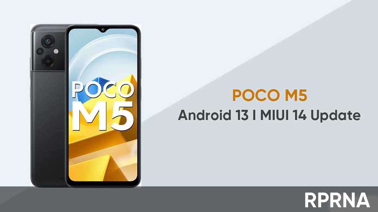 Miui 14 Android 13 Update For Poco M5 Now Live In India Rprna 8562