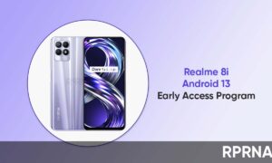 Realme 8i Android 13 early access