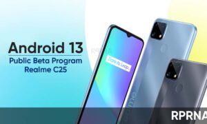 Realme C25 Android 13 public beta