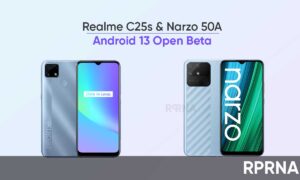 Android 13 beta Realme C25s narzo 50A