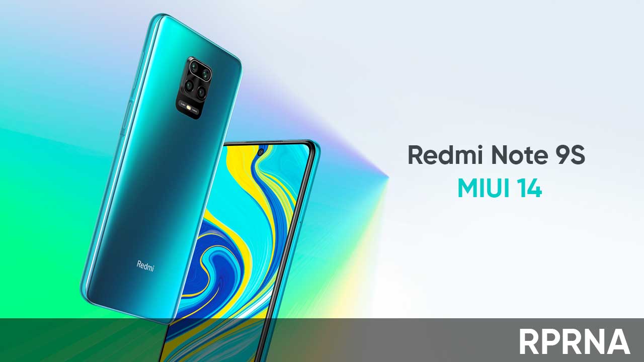 Redmi Note 9S MIUI 14 Europe