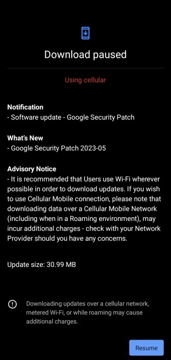 Nokia 3.4 May 2023 patch