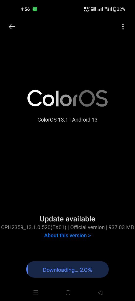 OPPO Reno 8 ColorOS 13.1