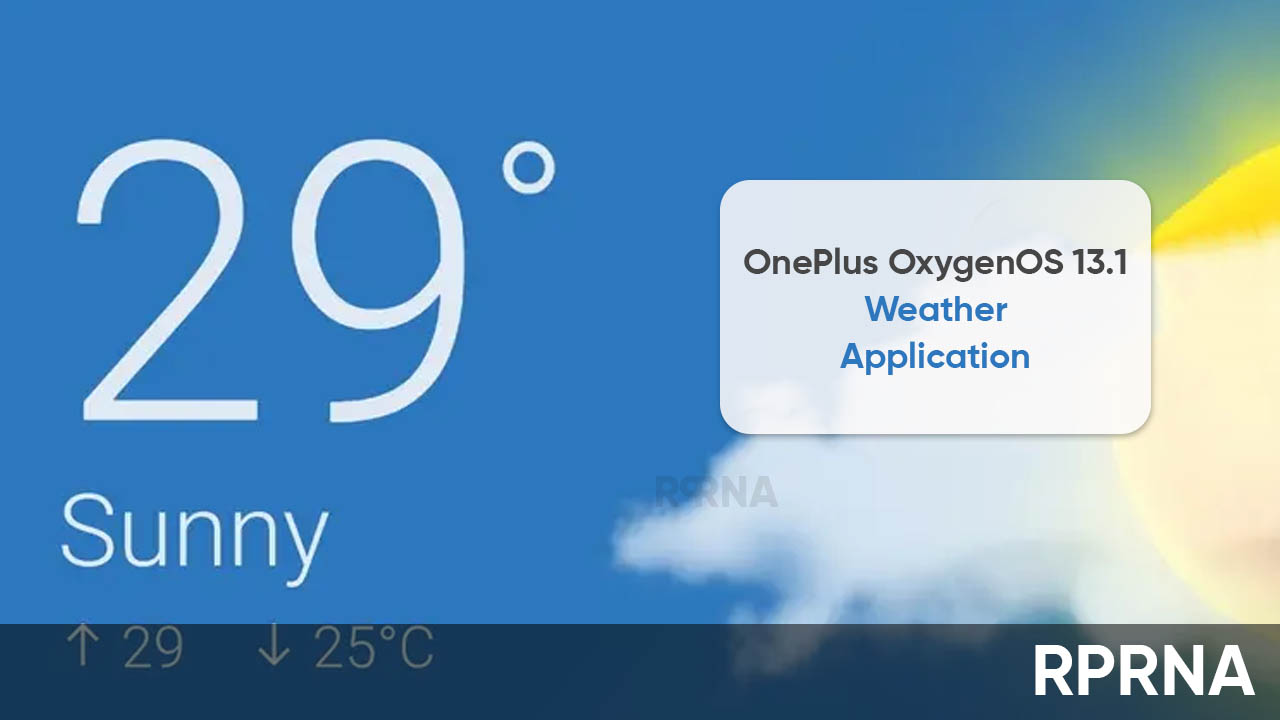 OnePlus OxygenOS 13.1 Weather app