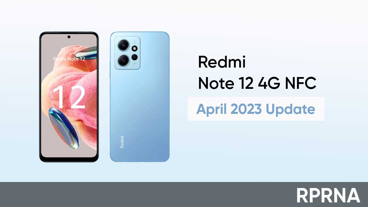 Redmi Note 12 April 2023 update Europe