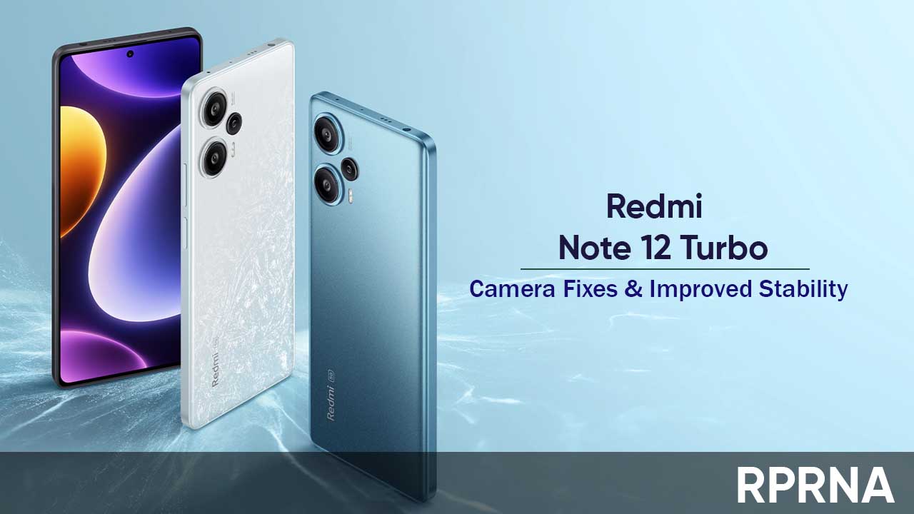 Redmi Note 12 Turbo camera fixes