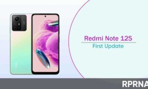 Redmi Note 12S first update