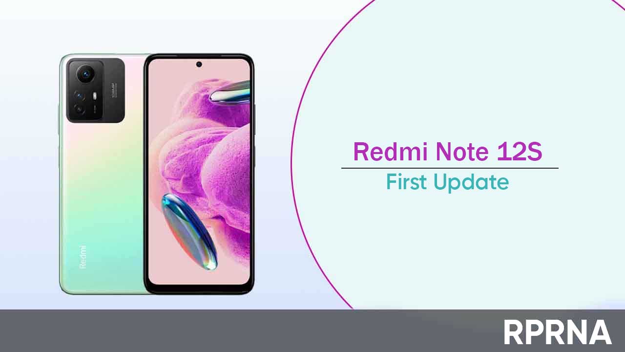 Redmi Note 12S first update