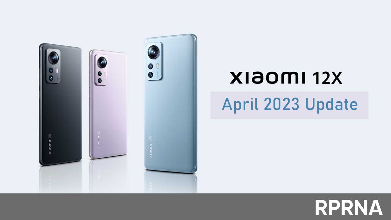 Xiaomi 12X April 2023 update Europe