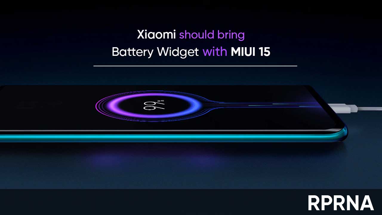 Xiaomi MIUI 15 Battery Widget