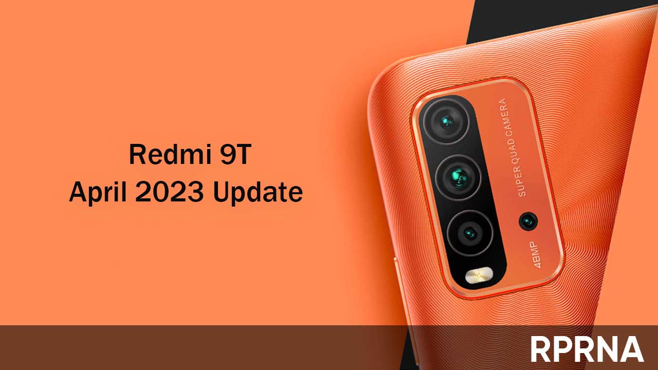 Redmi 9T April 2023 update