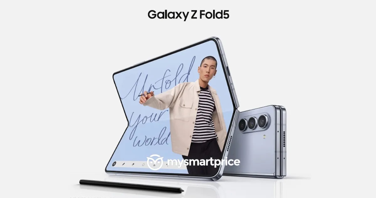 Samsung Galaxy Z Fold Flip 5 render