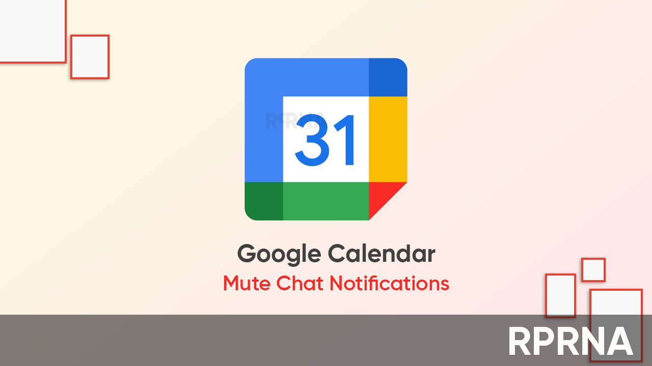 Google Calendar mute chat notifications