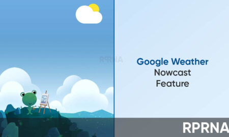 Google Weather Nowcast predictions