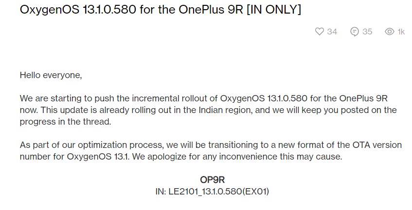 OnePlus 9R June 2023 patch