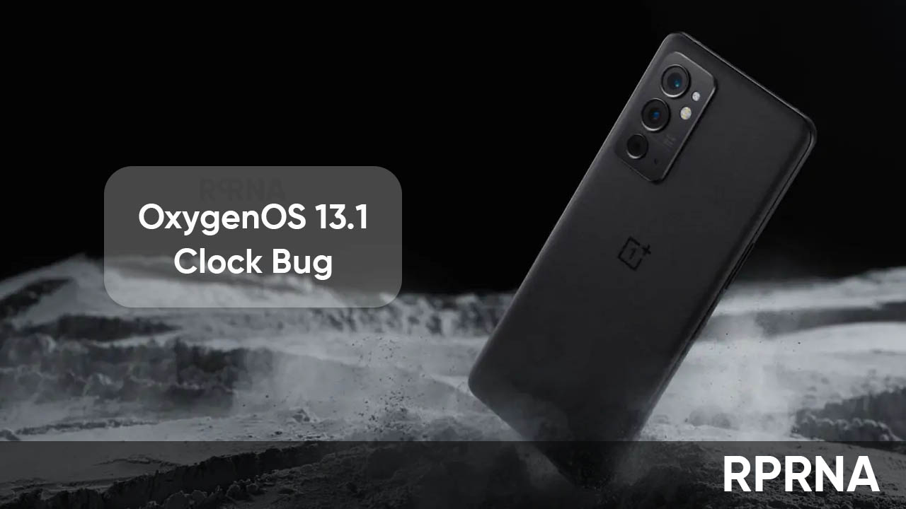 OnePlus OxygenOS 13.1 clock bug