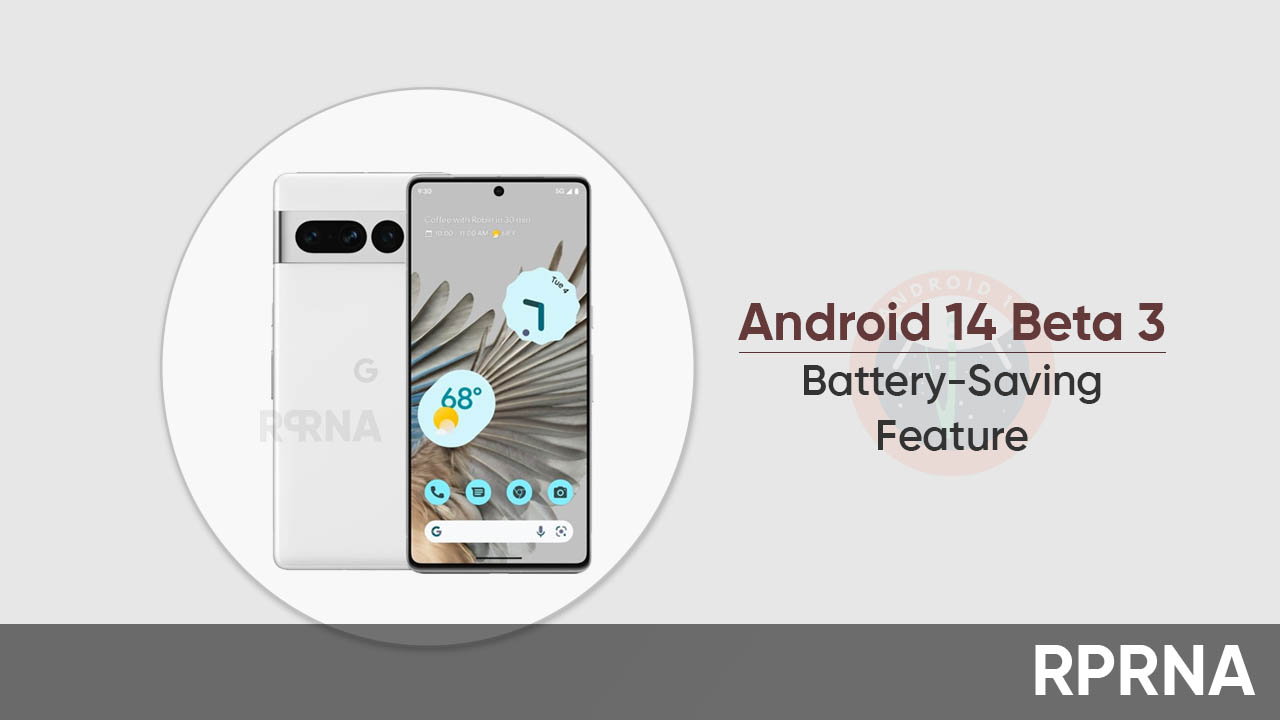 Android 14 Beta 3 battery feature