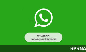 WhatsApp redesigned keyboard