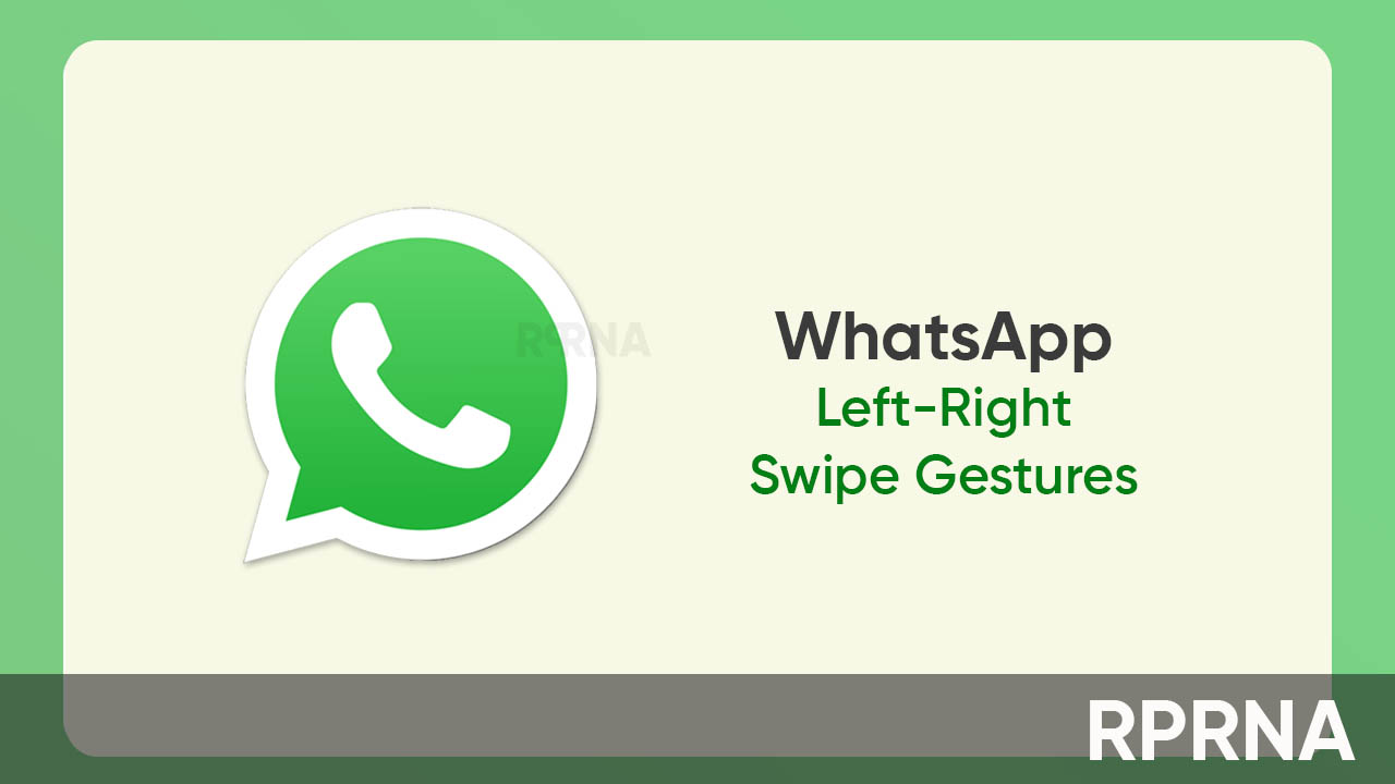 WhatsApp swipe gestures