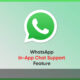 WhatsApp in-app chat support Windows