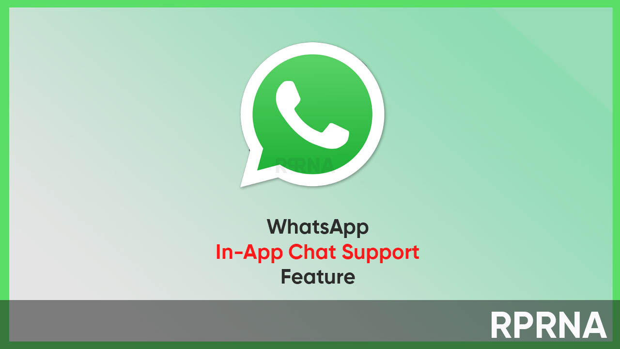 WhatsApp in-app chat support Windows